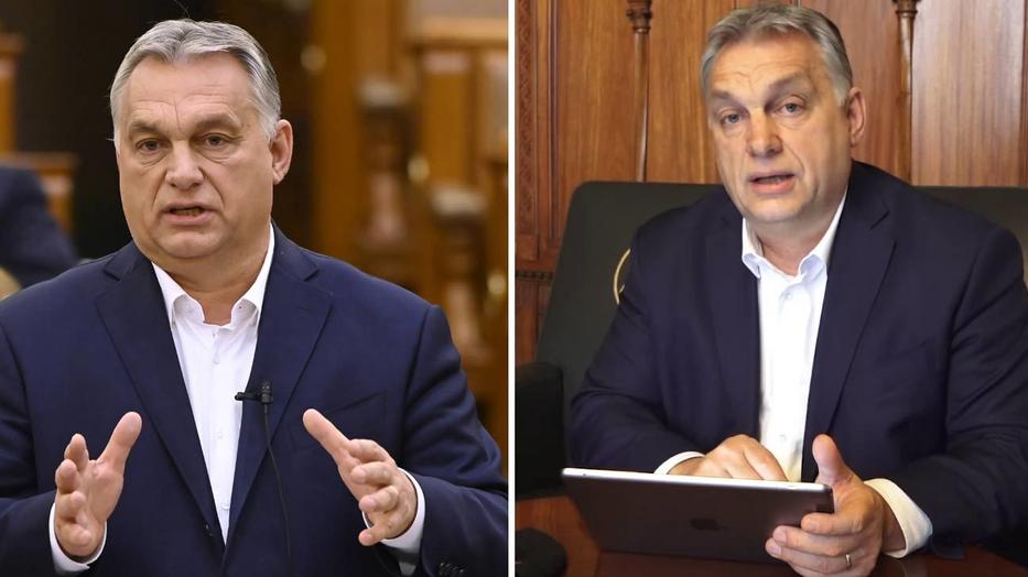 Orbán Viktor novemberben és Július 22-én / Fotók: MTI, Facebook - 
